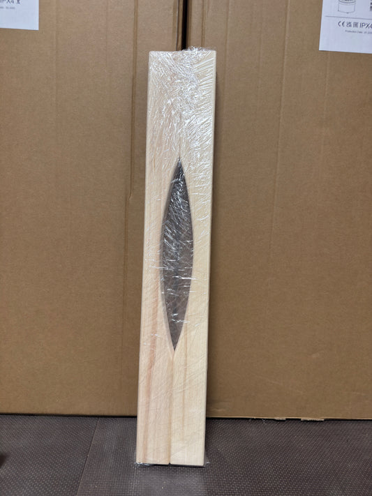 Langer Sauna-Türgriff aus Espe / Thermo-Espe