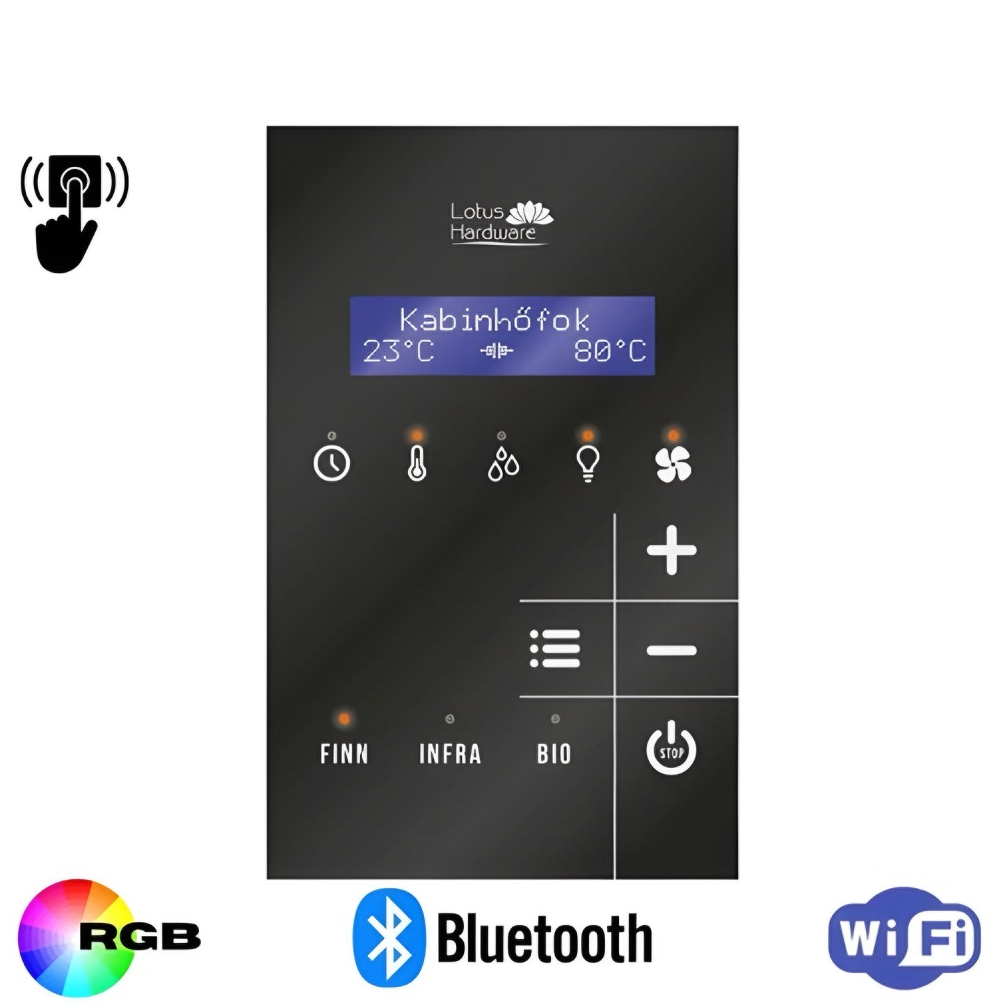 Lotus Relax – LCD Sauna-Steuerung (Kombi)