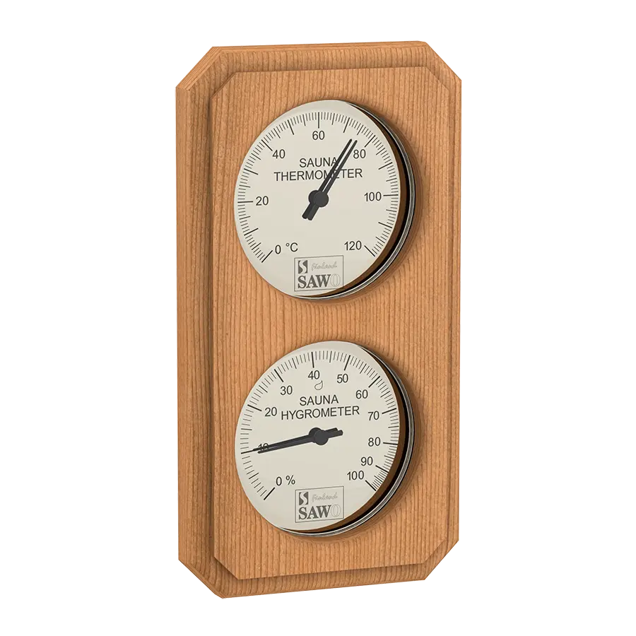 Thermo-Hygrometer Abgeschnittenes Rechteck Vertikal