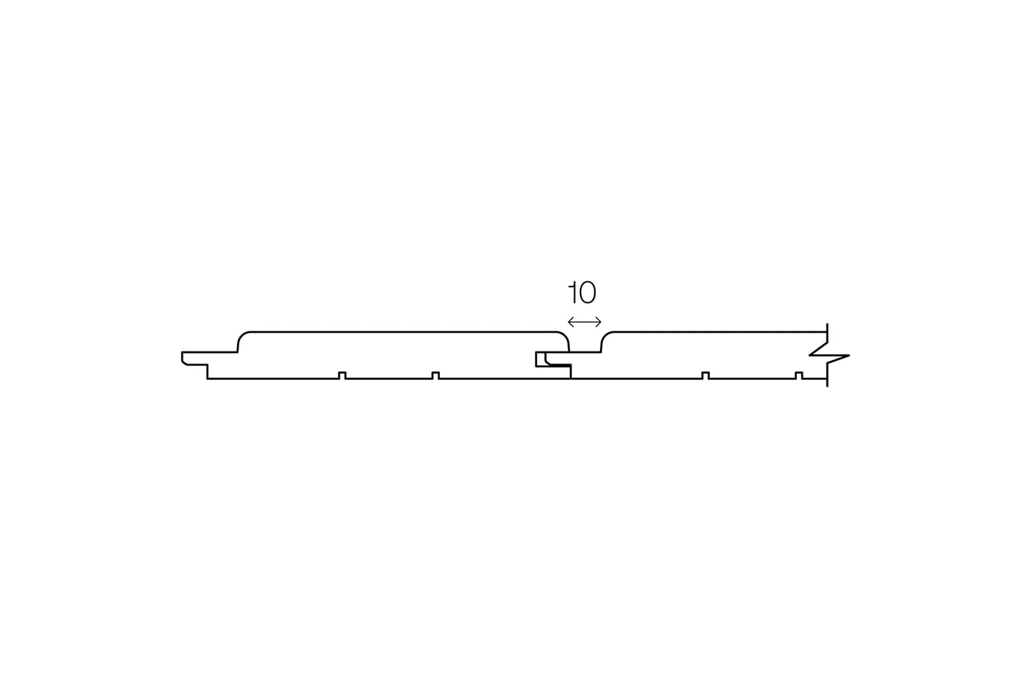 15x90 mm STP Sauna-Paneele aus Erle – Qualität AB