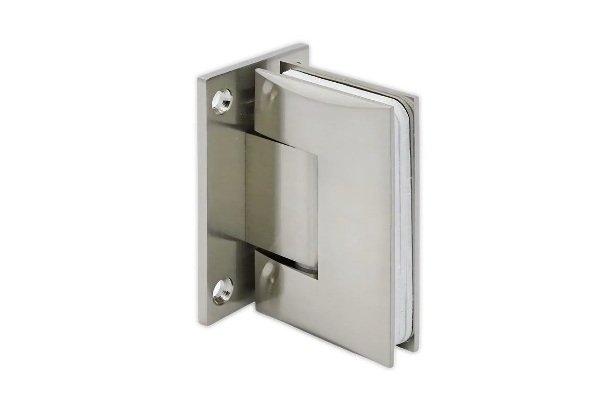 Wand-Duschtürscharnier 90° – symmetrisch mit Basis