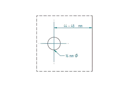 Sauna Türscharnier aus Edelstahl – Luxusausführung
