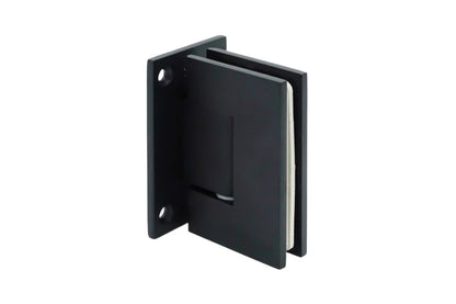Wand-Glas-Türscharnier 90° – matt schwarzes Quadratscharnier
