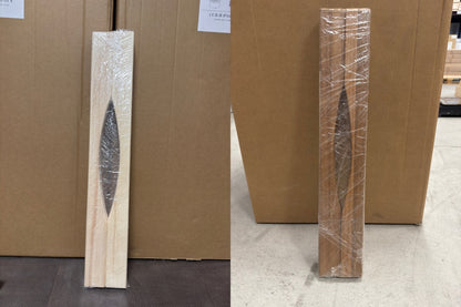 Langer Sauna-Türgriff aus Espe / Thermo-Espe