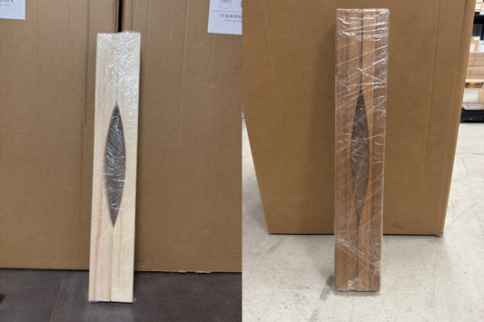 Langer Sauna-Türgriff aus Espe / Thermo-Espe