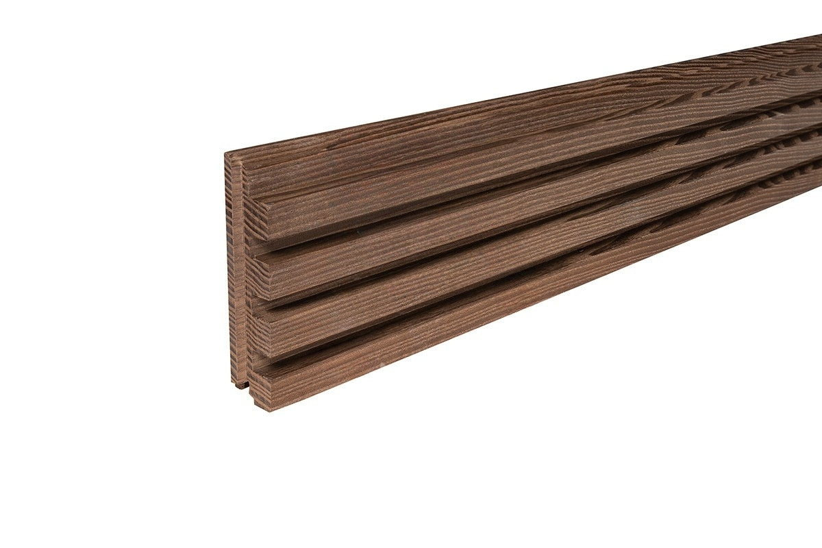 Thermowood Esche „Decor“ – Wandverkleidung, 4700 x 118 mm - 3 Stk./Paket