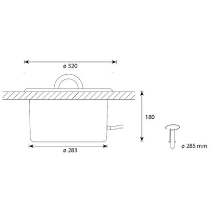 Cariitti Premium beleuchteter Aufgusseimer – 5 Liter