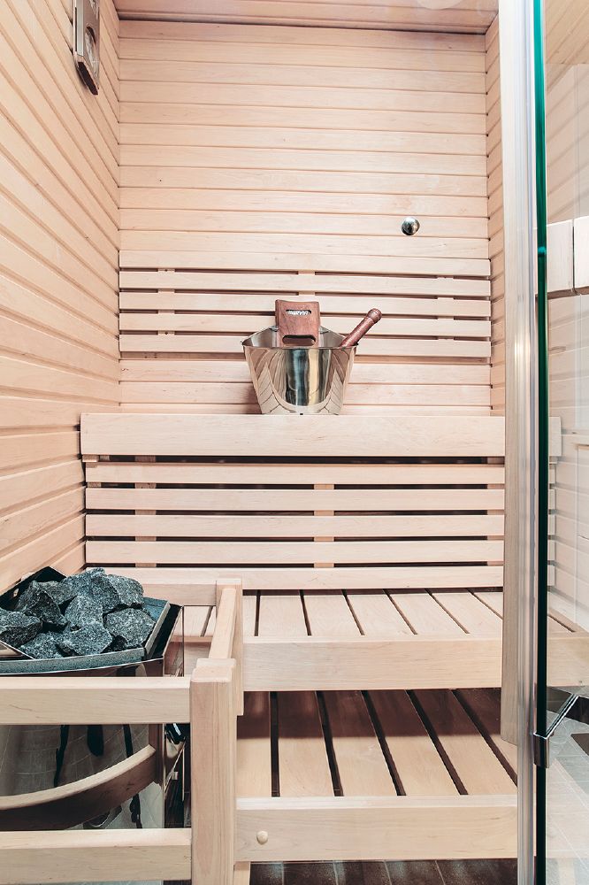 Harvia Edelstahl-Sauna-Set Luxury