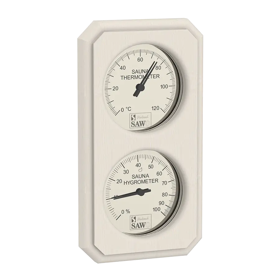 Thermo-Hygrometer Abgeschnittenes Rechteck Vertikal