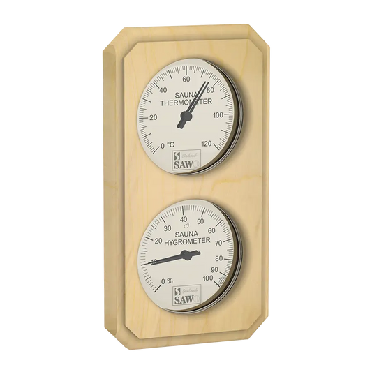 Thermo-Hygrometer Abgeschnittenes Rechteck Vertikal