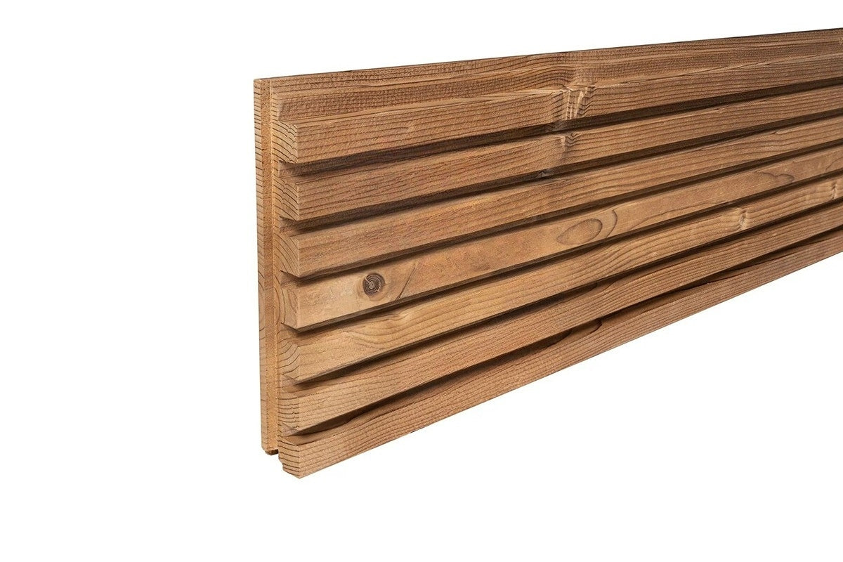 Thermowood Fichte „Decor“ – Wandverkleidung, 5100 x 185 mm - 3 Stk./Paket