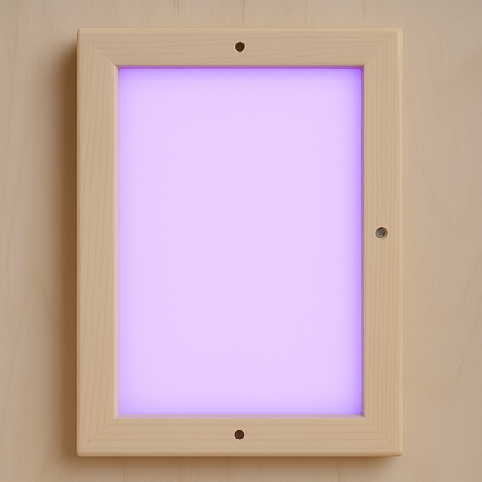 Farbtherapie Lampe aus Finnischer Weiß-Espe