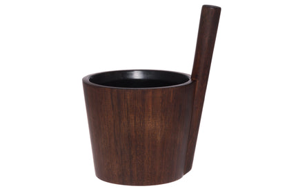 Rento Bambus Dunkel Sauna-Eimer 5 L